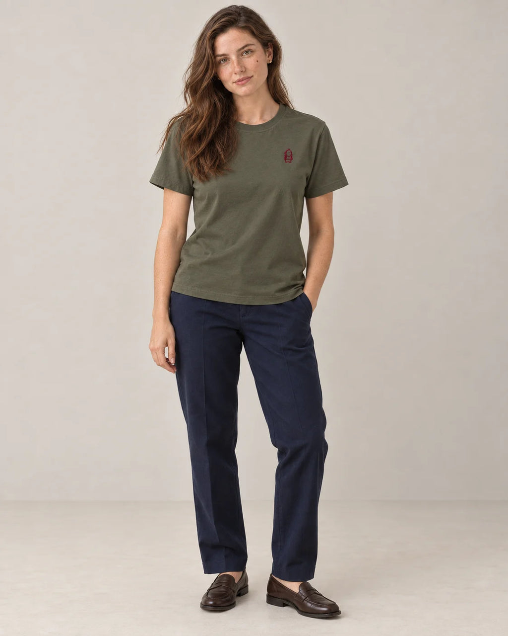 Eternal T-Shirt – Khaki – Frau Ganzkörper