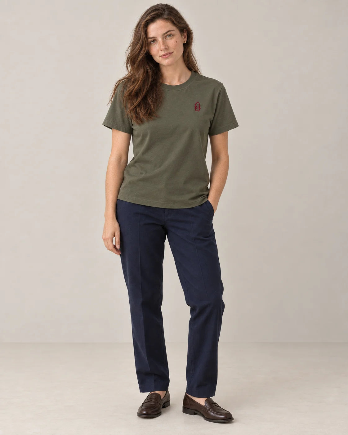 Eternal T-Shirt – Khaki – Frau Ganzkörper