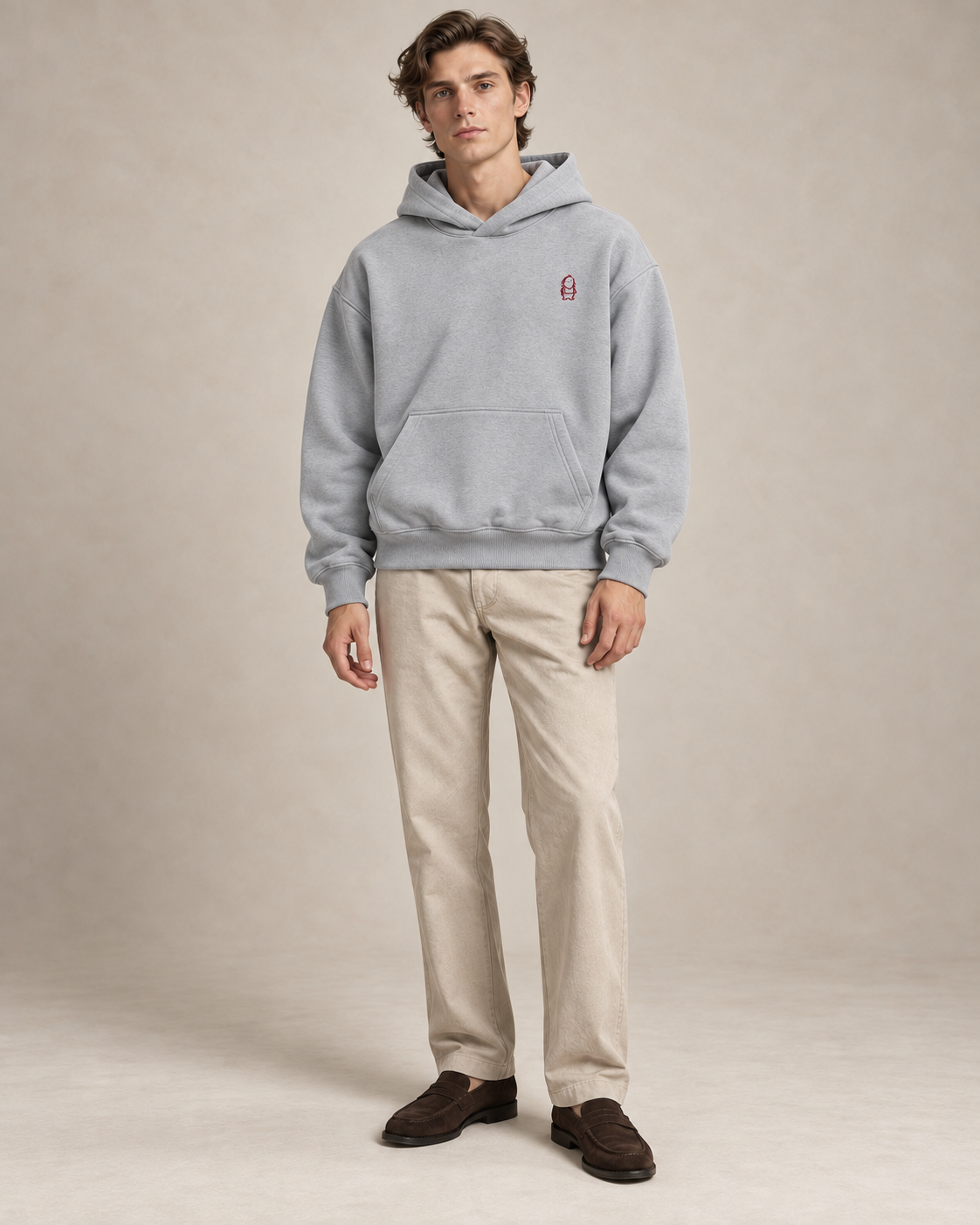 Eternal – Heavy Hoodie – Light Asphalt – Mann Ganzkörper