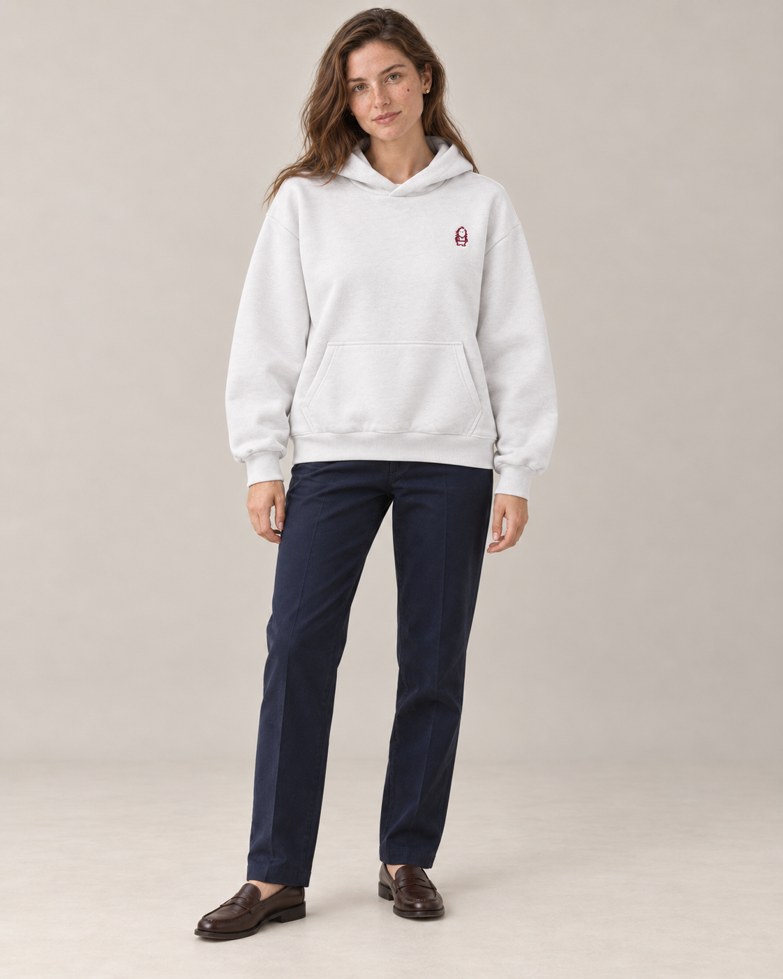 Eternal – Heavy Hoodie – White – Frau Ganzkörper