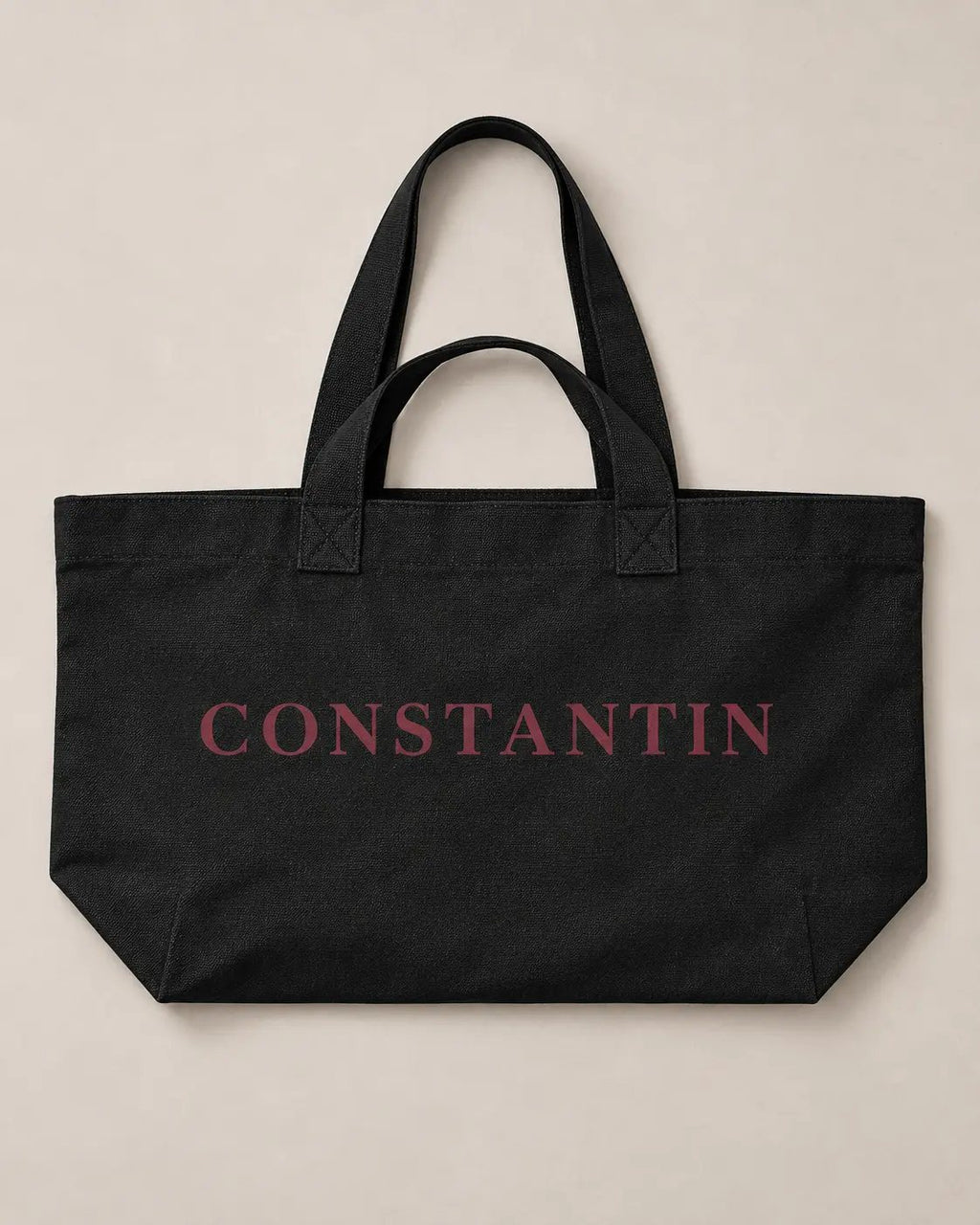 Organic Shopping-Bag – Black – Produkt Vorderansicht
