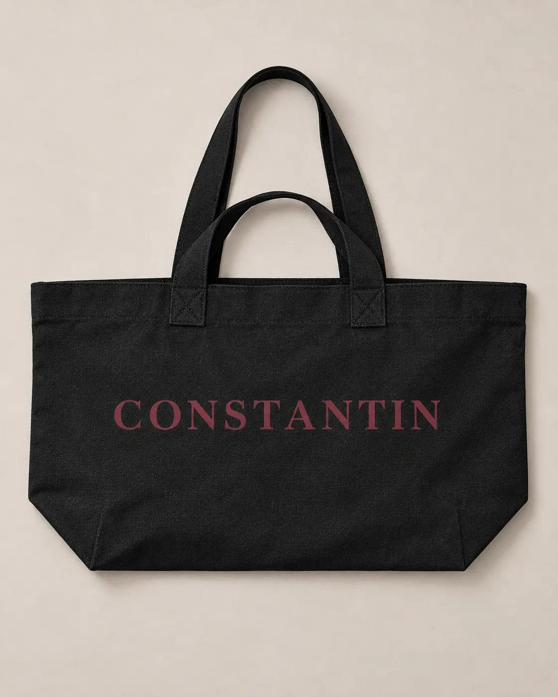 Organic Shopping-Bag – Black – Produkt Vorderansicht
