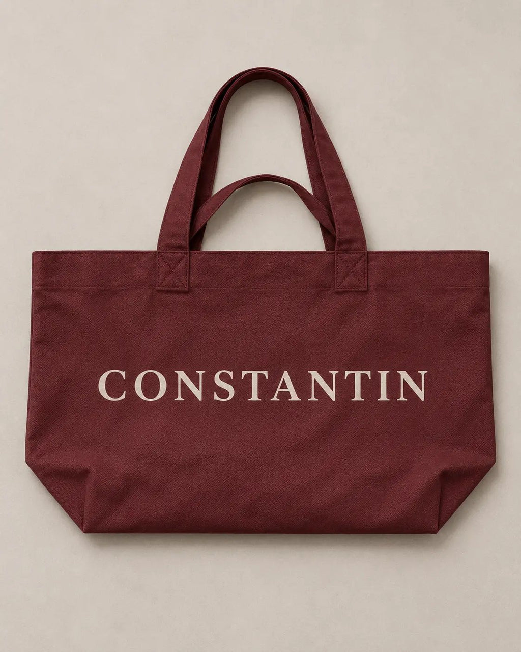 Organic Shopping-Bag – Burgundy – Produkt Vorderansicht