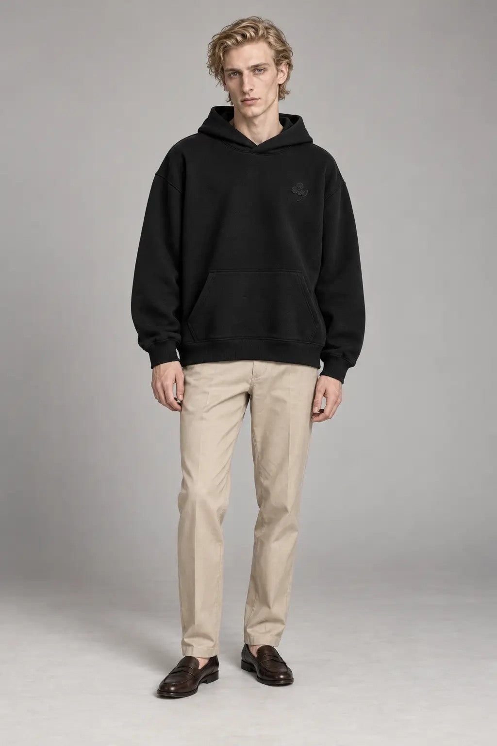 Dark Flower Heavy Hoodie, Herren-Look