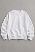 Light Flower Sweatshirt in Weiß, Vorderansicht