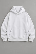 Light Flower Heavy Hoodie in Weiß, Vorderansicht