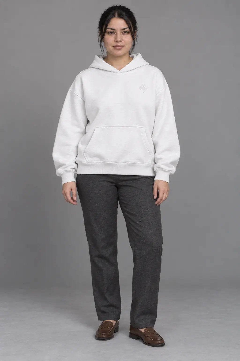Light Flower Heavy Hoodie, Damen-Look